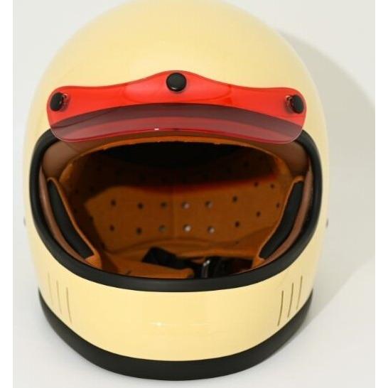 マルシン工業 マルシンコウギョウ WAVE VISOR [ウェーブバイザー] カラー：ホワイト 3点ボタン式 ヘルメットバイザー ヘルメット | ブランド登録なし | 09