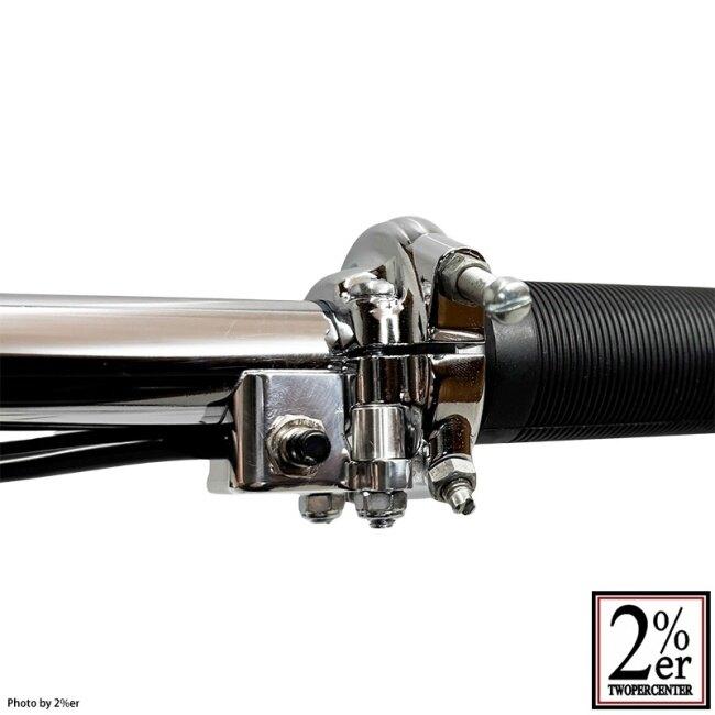 2%er ツーパーセンター Xミニスイッチ アマルタイプスロットル用 プッシュボタンタイプ 22.2mm (7/8in) ハンドルスイッチ・スイッチボックス ハンドルの画像