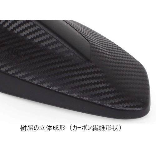 カフェ汎用 サイドミラー 左右セット ブラック スペシャルパーツ武川 SP武川 SPタケガワ カーボニッシュポリゴン
