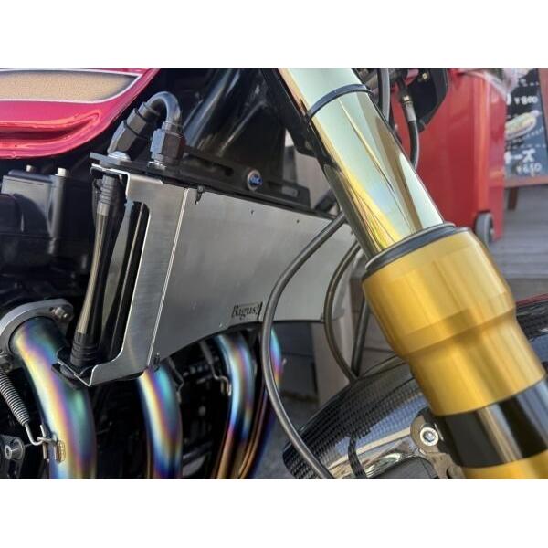 Bagus! バグース オイルクーラーコアガード用ウインターガード 仕様：ブラックアルマイト GPZ750F ZEP1100 ZEP750 KAWASAKI カワサキ ラジエーター 冷却関連 | Bagus! | 02