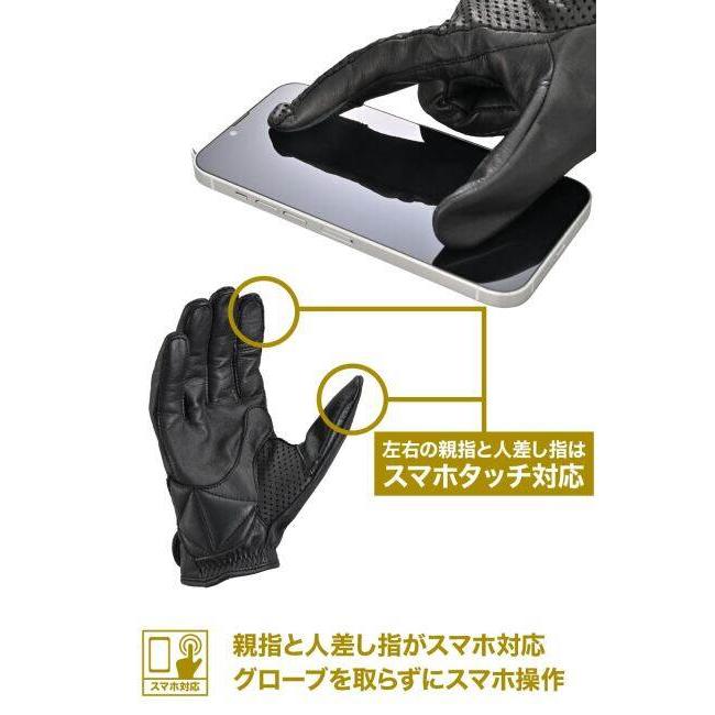 DAYTONA デイトナ ピケ縫いパンチンググローブ DG-038 サイズ：XLサイズ レザーグローブ グローブ アパレル | DAYTONA（バイク用品） | 03