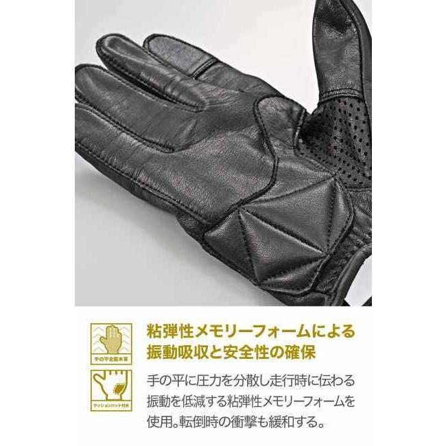 DAYTONA デイトナ ピケ縫いパンチンググローブ DG-038 サイズ：XLサイズ レザーグローブ グローブ アパレル | DAYTONA（バイク用品） | 06
