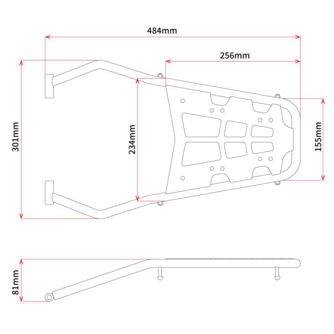 DRC ディーアールシー ツーリングキャリア WR125R YAMAHA ヤマハ リアキャリア 外装 | DRC | 08