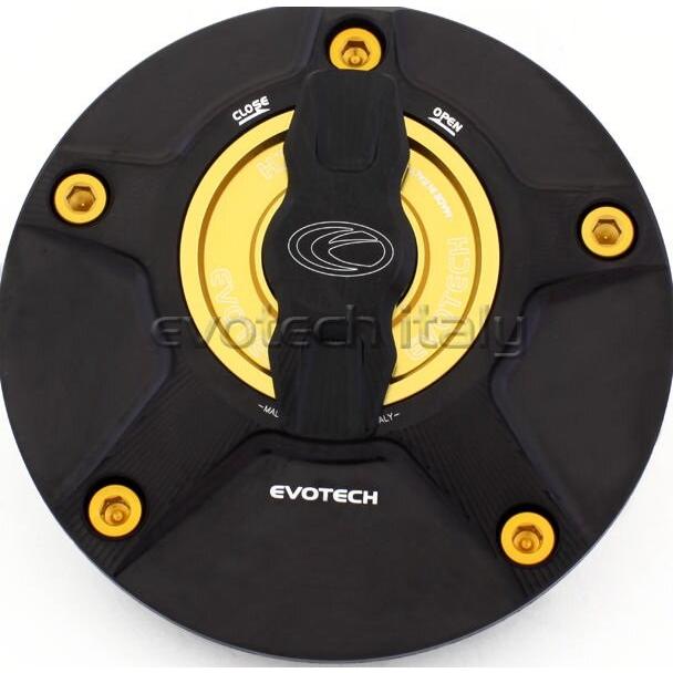 EVOTECH エボテック Rapid Fuel Cap， Gold ガソリンタンクキャップボルト タンク関連 外装の画像
