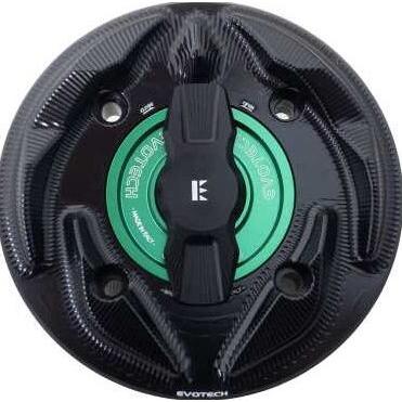EVOTECH エボテック Rapid Fuel Cap， Green ガソリンタンクキャップボルト タンク関連 外装の画像