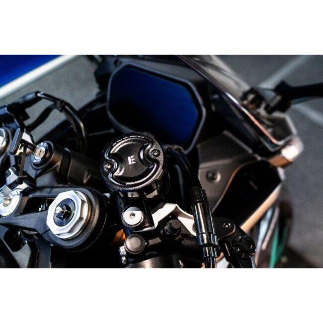 EVOTECH エボテック Brembo Brake Fluid Tank Cap 45Cc， Black マスターシリンダータンクキャップ・リザーバーカバー ブレーキの画像