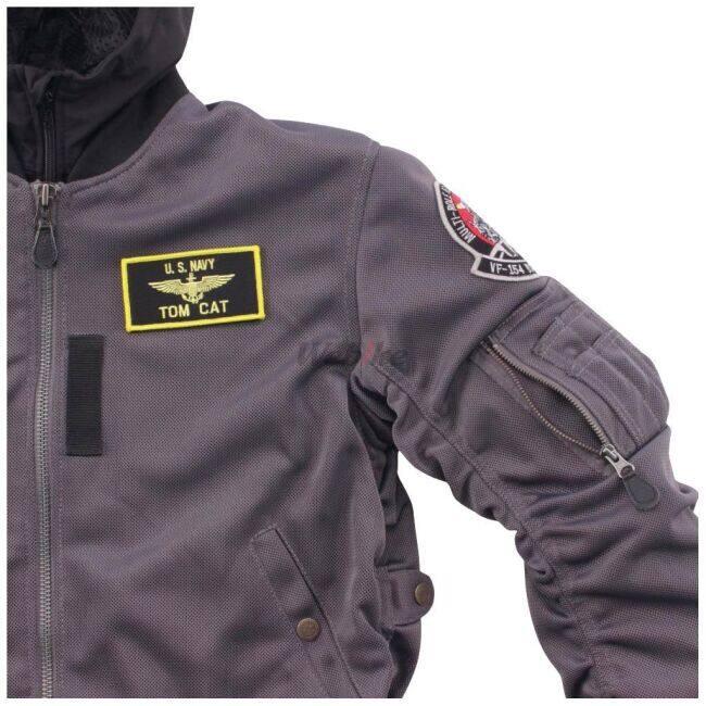 HOUSTON（ヒューストン） MA-1 BLACK KNIGHTS MESH M／C JAC サイズ