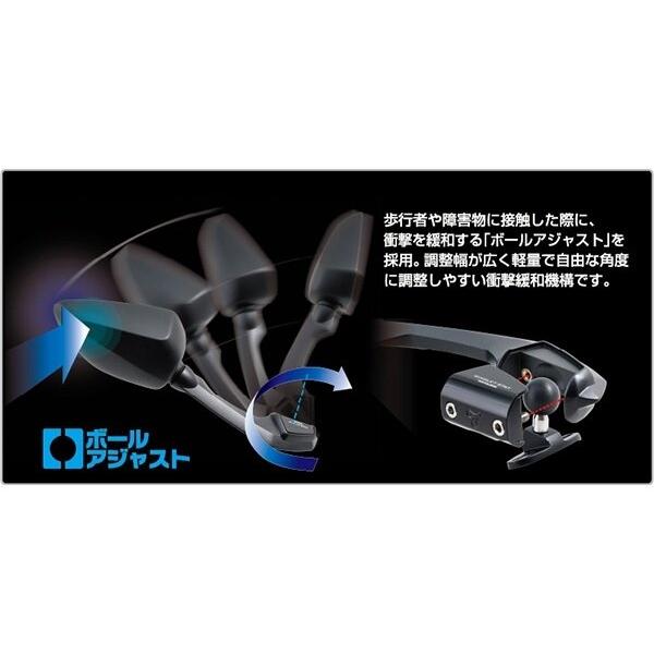 NAPOLEON TANAX タナックス ナポレオン カウリングミラー16 タイプ：右