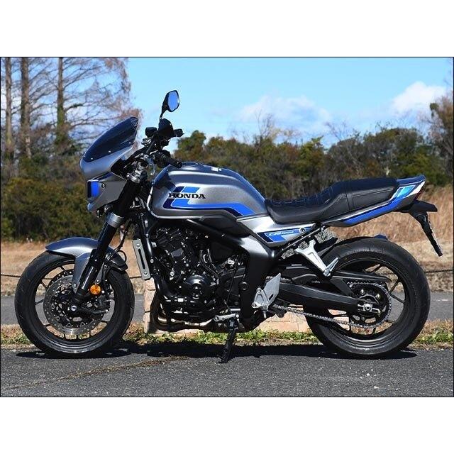 CHIC DESIGN シックデザイン ロードコメット2 スクリーンカラー：スモーク / 塗装カラー：【3色塗装】ウルフシルバーメタリック(ブルーストライプ) CB1000F | CHIC DESIGN | 02