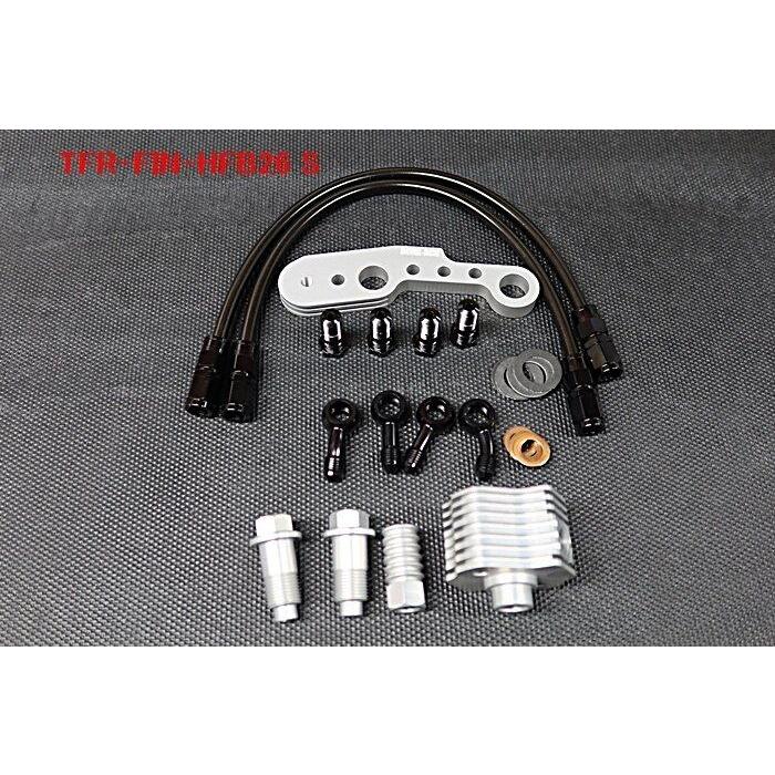 BORE ACE ボアエース ツインオイルライン カラー：シルバー SR 400 500 YAMAHA ヤマハ オイルクーラー 冷却関連 エンジン | BOREーACE