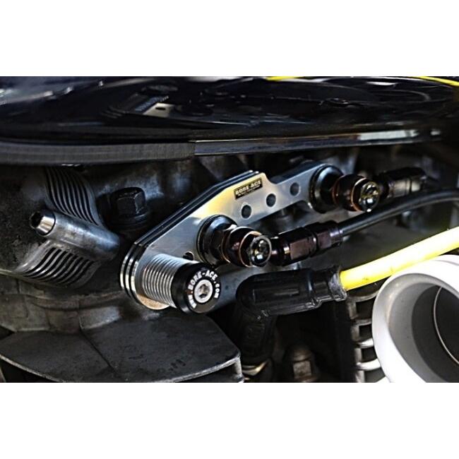 BORE ACE ボアエース ツインオイルライン カラー：オールブラック SR 400 500 YAMAHA ヤマハ オイルクーラー 冷却関連 エンジン | BOREーACE | 01