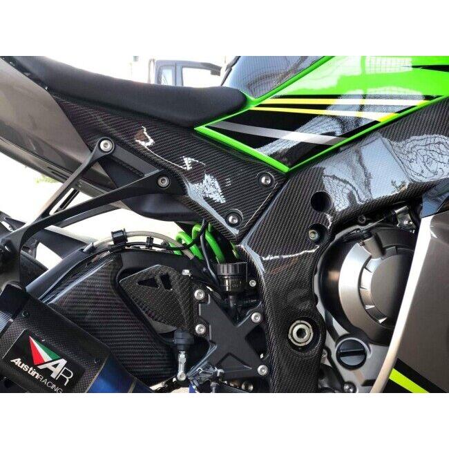 RPM CARBON アールピーエムカーボン Kawasaki ZX-10R 2016+ Carbon Fiber Swingarm Covers Protectors in Weave：Twill / Finish：Glossy Z H2 ZX-10RR 外装 | ブランド登録なし | 06