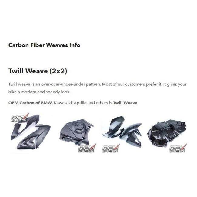RPM CARBON アールピーエムカーボン Kawasaki ZX-10R 2016+ Carbon Fiber Swingarm Covers Protectors in Weave：Twill / Finish：Glossy Z H2 ZX-10RR 外装 | ブランド登録なし | 09