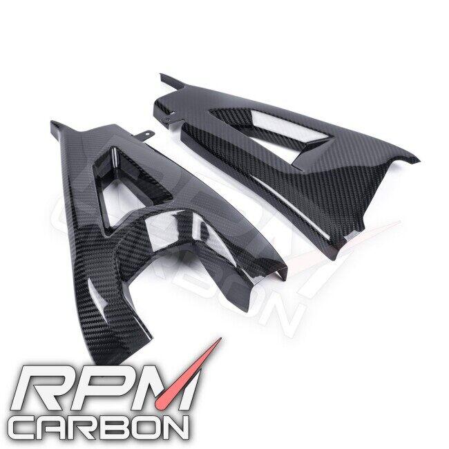 RPM CARBON アールピーエムカーボン Kawasaki ZX-10R 2016+ Carbon Fiber Swingarm Covers Protectors in Weave：Plain / Finish：Matt Z H2 ZX-10RR 外装 | ブランド登録なし | 03