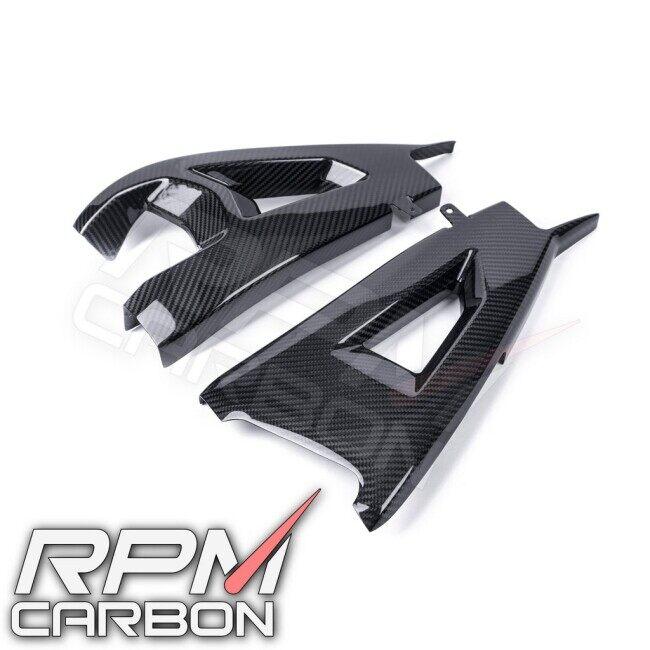 RPM CARBON アールピーエムカーボン Kawasaki ZX-10R 2016+ Carbon Fiber Swingarm Covers Protectors in Weave：Plain / Finish：Matt Z H2 ZX-10RR 外装 | ブランド登録なし | 07