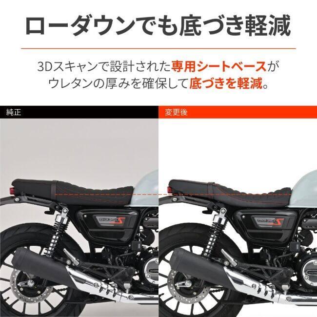 DAYTONA デイトナ COZYシート カラー：レッドステッチ／ブラック