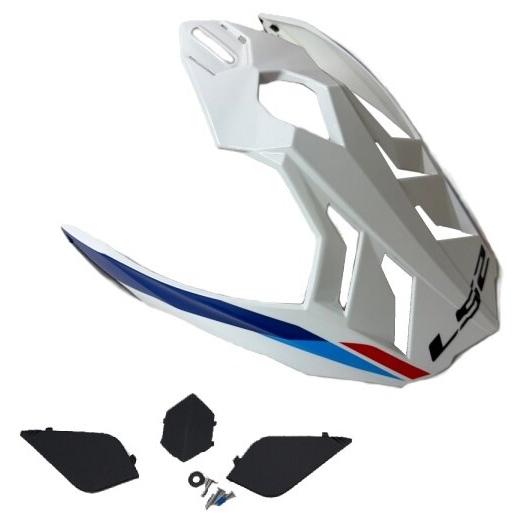 LS2 エルエス2 PV-1 ピークバイザー カラー：FRONTIERII WH／BL EXPLORER F PLUS ヘルメットバイザー ヘルメット | LS2 HELMETS