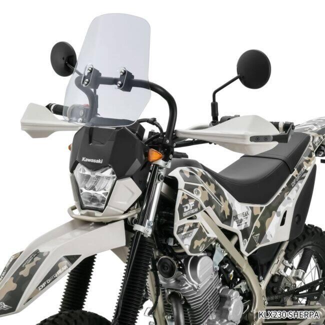 KLX230/S/SM '21-26 アドベンチャー ウィンドシールドF6164 ZETA RACING ジータ レーシング アドベンチャー ウインドシールド STD