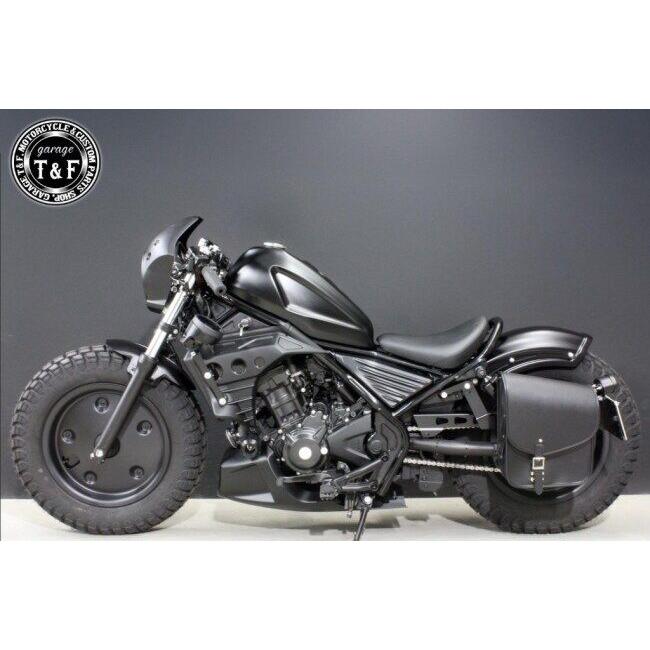 Garage T＆F ガレージ ショートリアフェンダー用サドルバックSET