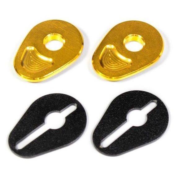 PIRANHA ピラニア CNC Custom Turn Signal Blanking Plate for MT-15/AEROX/EXCITER/XSR-155 COLOR：Gold AEROX EXCITER MT 15 XSR 155 YAMAHA ヤマハ 灯火類 | ブランド登録なし | 02