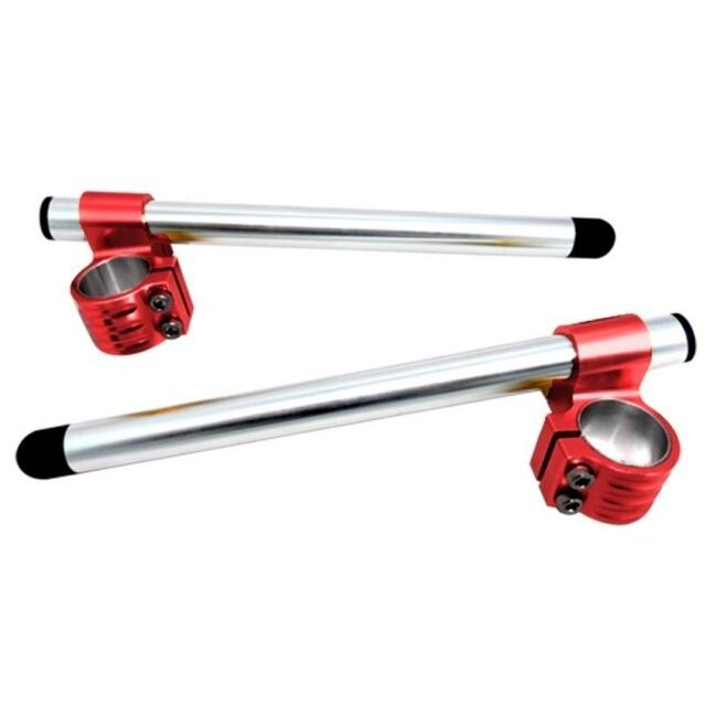 PIRANHA ピラニア CR RACING CNC High Clip-on Handlebars 33mm for R-15 (Old Model) / KR VR COLOR：Red R 15 KAWASAKI カワサキ YAMAHA ヤマハ ハンドルの画像