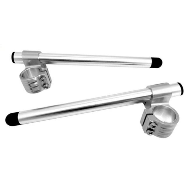 PIRANHA ピラニア CR RACING CNC High Clip-on Handlebars 33mm for R-15 (Old Model) / KR VR COLOR：Silver R 15 KAWASAKI カワサキ YAMAHA ヤマハ ハンドルの画像