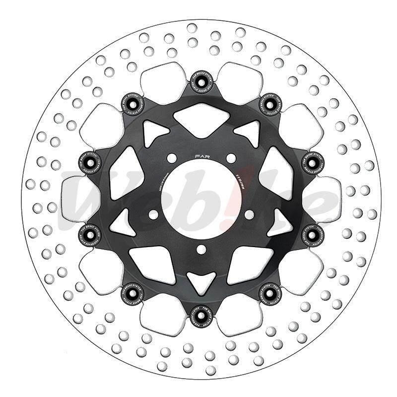 FAR エフエーアル SA-CLASSIC Series Front Brake Disc (320mm) Inner disc color：Carbon / Floating Buckle：Silver Outer disc：Black Coated Side：Left | ブランド登録なし