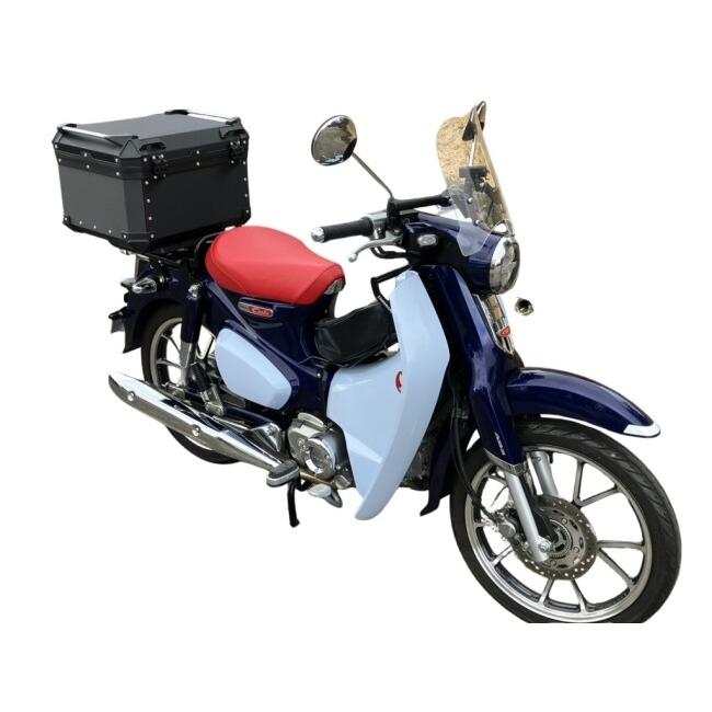 COOCASE クーケース アルミ トップケース Q5(55L)ヘアラインブラック トップケース・テールボックス 車体用バッグ・ケース