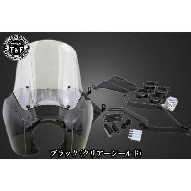Garage T＆F ガレージ フェアリングカウル(Ver2) 本体カラー：ブラック