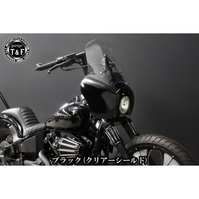 バイク バイク用カウル クリア/ブラック ポリカーボネート