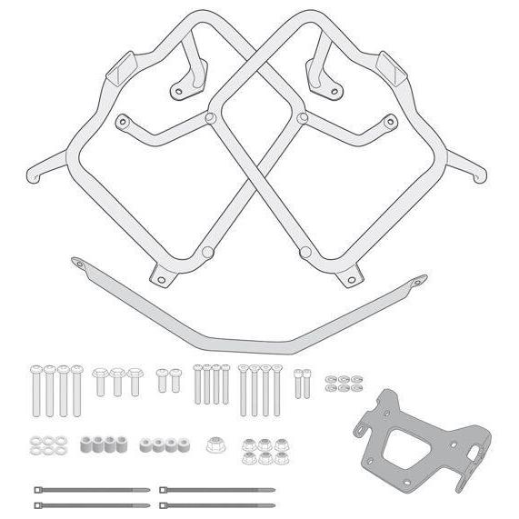 Givi Indonesia ジビインドネシア Tubular Pannier Holders Himalayan ROYAL ENFIELD ロイヤルエンフィールド サイドキャリア 外装_1