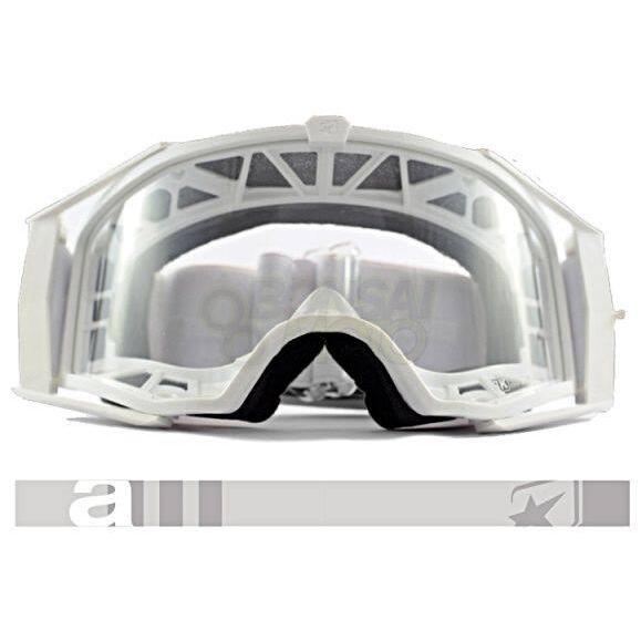 ariete　8K【ユーロフィット】ゴーグル 眼鏡対応 White/White ariete（アリエテ） 8Kゴーグル［アジアンフィット］ オフロード