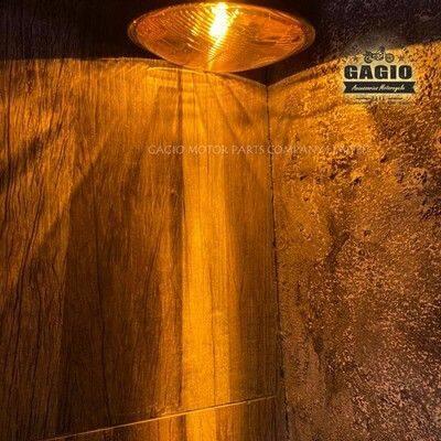 GAGIO MOTOR PARTS ガジオモーターパーツ 6-inch round headlight yellow lens H3 bulb mounting point under the lamp. ヘッドライト 灯火類 電装系_1