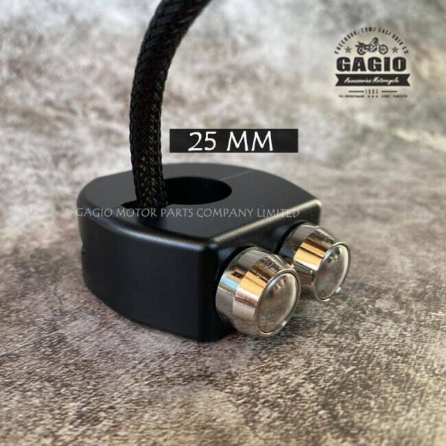 GAGIO MOTOR PARTS ガジオモーターパーツ V2 CNC handle switch 22 mm COLOR：Balck Button ハンドルスイッチ・スイッチボックス ハンドル周辺パーツ ハンドルの画像