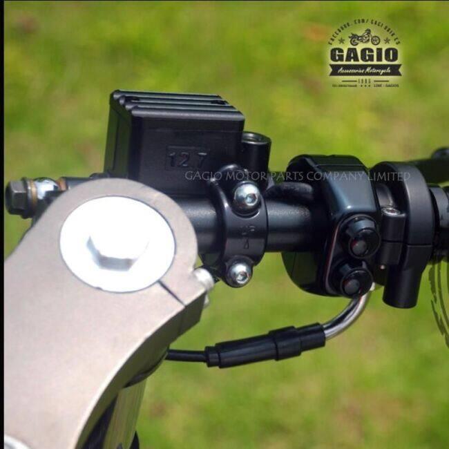 GAGIO MOTOR PARTS ガジオモーターパーツ V2 CNC handle switch 22 mm COLOR：Balck Button ハンドルスイッチ・スイッチボックス ハンドル周辺パーツ ハンドルの画像