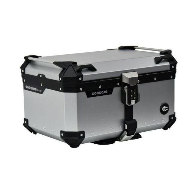 COOCASE クーケース アルミ トップケース Q3／65L キーレス カラー：シルバー トップケース・テールボックス 車体用バッグ・ケース_1