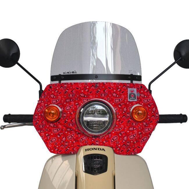 旭風防 バイク用 風防 レッド 赤色 旭風防 アサヒ風防 風防 カラー：バンダナレッド スーパーカブ110