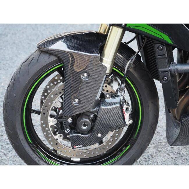 Magical Racing マジカルレーシング フロントフェンダー MagiVeilセラミックコーティング：なし / タイプ：FRP製・黒 ZH2 KAWASAKI カワサキ フェンダー関連の画像