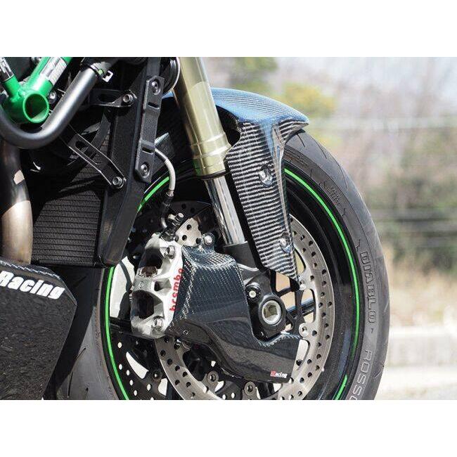 Magical Racing マジカルレーシング フロントフェンダー MagiVeilセラミックコーティング：なし / タイプ：FRP製・黒 ZH2 KAWASAKI カワサキ フェンダー関連の画像