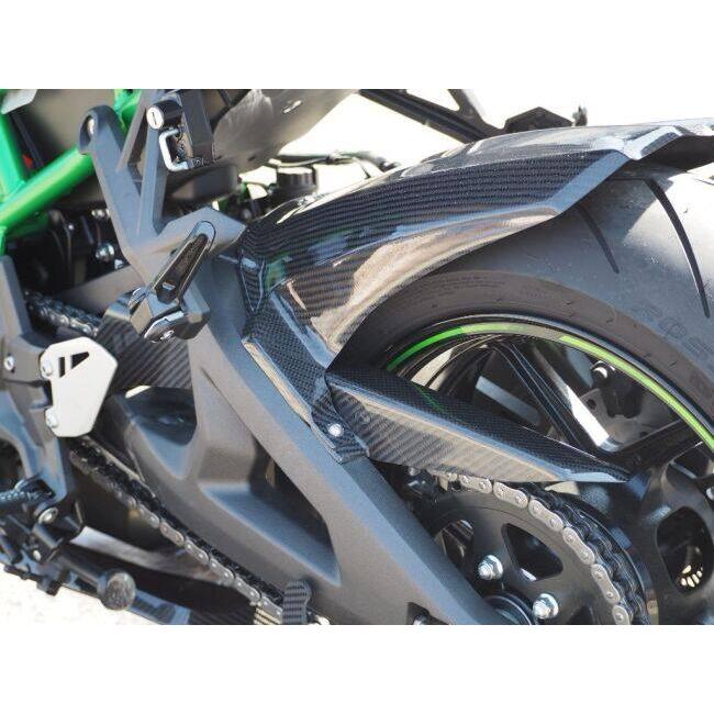 Magical Racing マジカルレーシング チェーンガード タイプ：綾織カーボン製 / MagiVeilセラミックコーティング：なし ZH2 KAWASAKI カワサキ フレームの画像