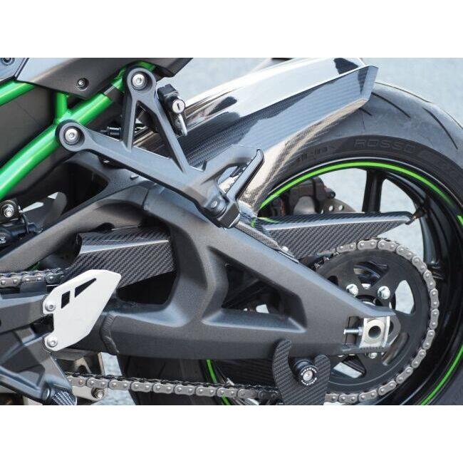 Magical Racing マジカルレーシング チェーンガード タイプ：綾織カーボン製 / MagiVeilセラミックコーティング：なし ZH2 KAWASAKI カワサキ フレームの画像