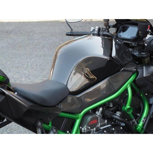 Magical Racing マジカルレーシング タンクサイドカバー MagiVeilセラミックコーティング：なし / タイプ：平織カーボン製 ZH2 KAWASAKI カワサキ カウル関連の画像
