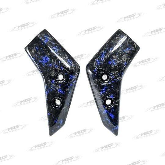 MOS モス Forged Blue Foil Carbon Fiber Front Fender Side Cover AK 550 KYMCO キムコ フロントフェンダー フェンダー関連 外装 | モス