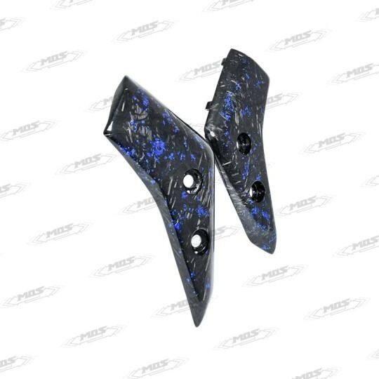 MOS モス Forged Blue Foil Carbon Fiber Front Fender Side Cover AK 550 KYMCO キムコ フロントフェンダー フェンダー関連 外装 | モス | 01