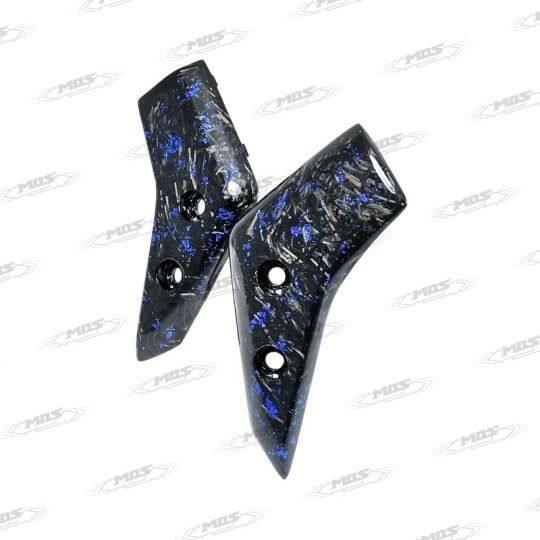 MOS モス Forged Blue Foil Carbon Fiber Front Fender Side Cover AK 550 KYMCO キムコ フロントフェンダー フェンダー関連 外装 | モス | 02