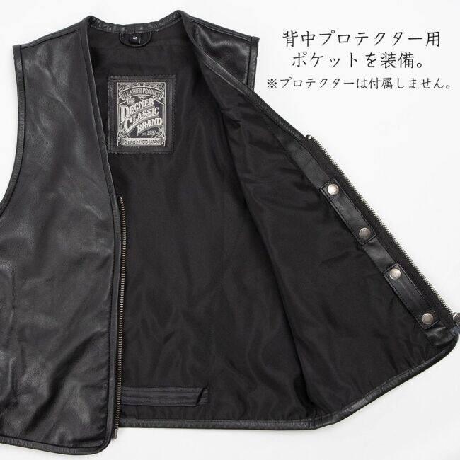 DEGNER（デグナー） レザーベスト サイズ：L ベスト アパレル