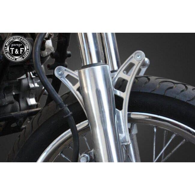 Garage T\u0026F ガレージ スタビライザー 仕上げ：ポリッシュ ドラッグスター400 スタンダードモデル YAMAHA ヤマハ ステムスタビライザー サスペンションの画像