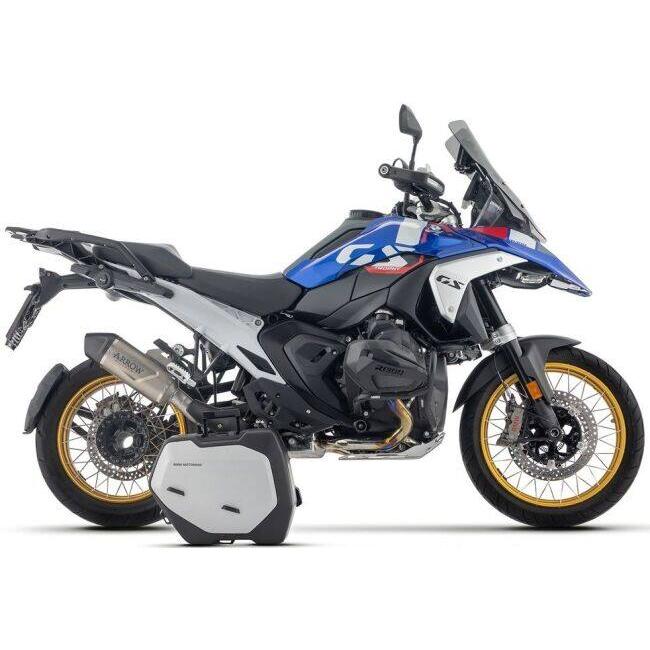 ARROW アロー Indy Race EVO silencer with carby end cap Silencer material：titanium R 1300 GS Adventure RS BMW スリップオンマフラー マフラーの画像