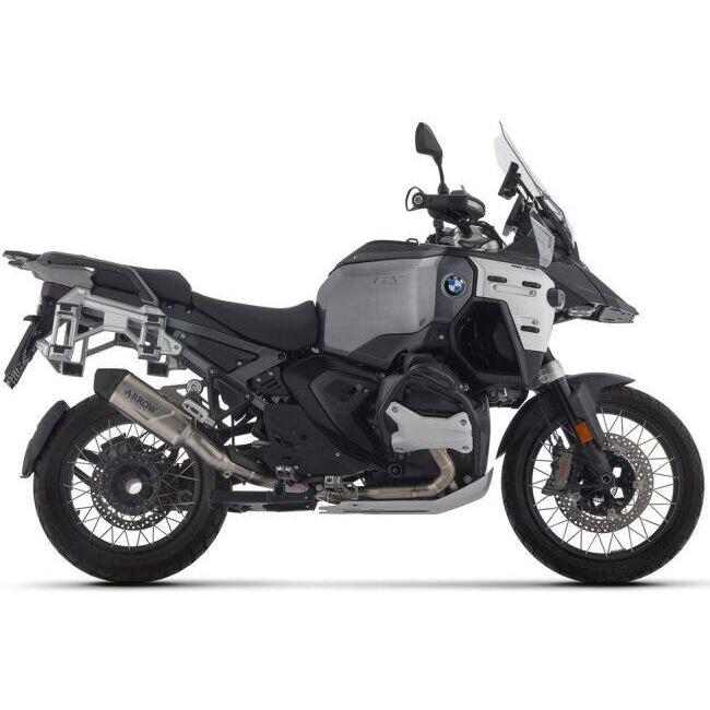 ARROW アロー Indy Race EVO silencer with carby end cap Silencer material：titanium R 1300 GS Adventure RS BMW スリップオンマフラー マフラーの画像
