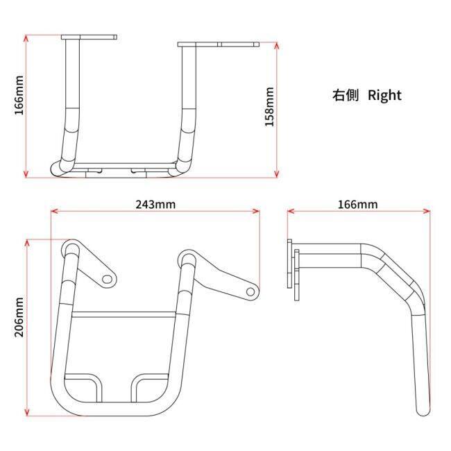 DRC ディーアールシー サイドバッグサポート KLX230 KLX230S KLX230SM シェルパ S KLX230DF KAWASAKI カワサキ サイドキャリア 外装 | DRC | 07